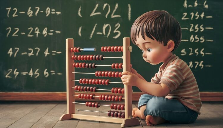 little-boy-doing-simple-math-exercises-with-abacus-scores-mental-arithmeric